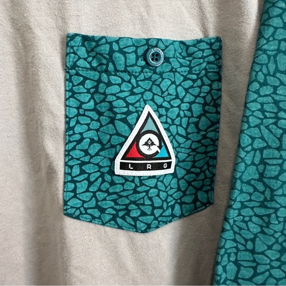 LRG Lifted Research Group Cement Shirt Size XL - Picture 2 of 7